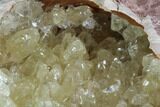 Fluorescent Calcite Geode In Sandstone - Morocco #89692-2